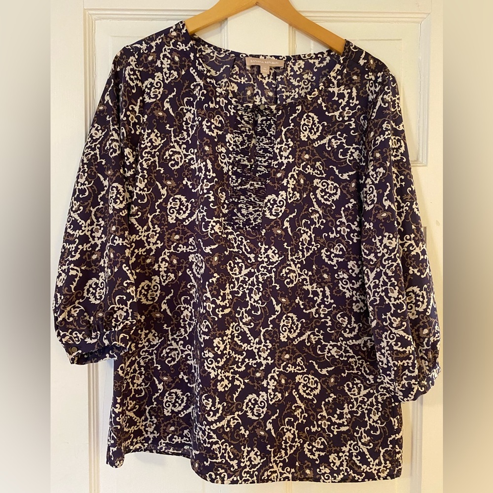 Paisley Banana Republic Blouse